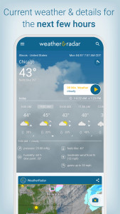 اسکرین شات 1 برنامه Weather & Radar - Storm radar