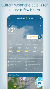 اسکرین شات برنامه Weather & Radar - Storm radar 1