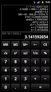 اسکرین شات برنامه Scientific Calculator 3 1