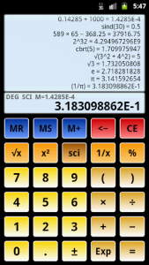 اسکرین شات برنامه Scientific Calculator 3 7