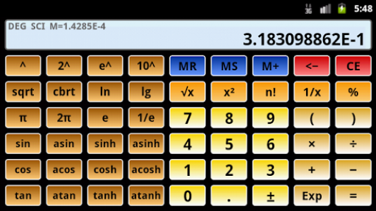 اسکرین شات برنامه Scientific Calculator 3 8