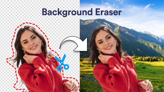 اسکرین شات 1 برنامه Background Changer: BG Remover