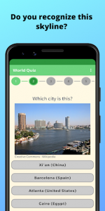 اسکرین شات بازی World Quiz - Geography Trivia 1