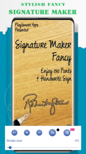 اسکرین شات برنامه Signature maker, signature photo, watermark photo 4