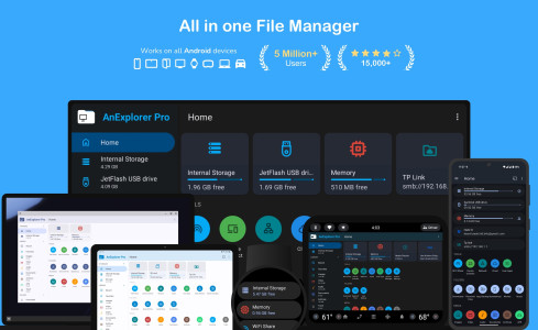 اسکرین شات 1 برنامه AnExplorer Share File Manager