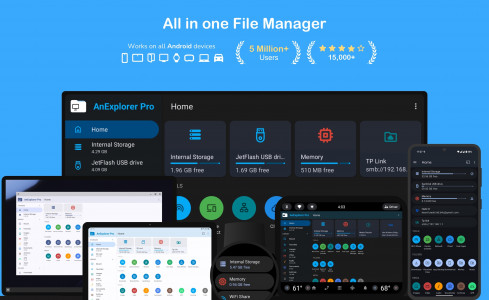 اسکرین شات 1 برنامه AnExplorer Share File Manager