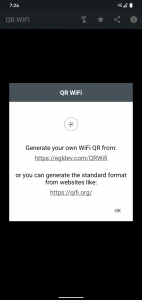 اسکرین شات برنامه QR WiFi Connection 5