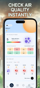 اسکرین شات 1 برنامه Air Quality Widget