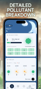 اسکرین شات 2 برنامه Air Quality Widget