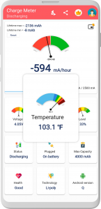 اسکرین شات برنامه Charge Meter 5