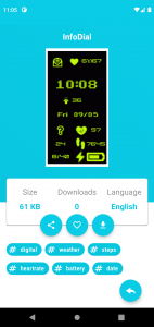 اسکرین شات 2 برنامه Honor Band 6 Watch Faces