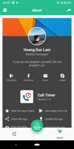 اسکرین شات 5 برنامه Call Timer