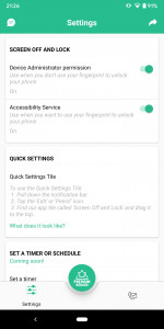 اسکرین شات 3 برنامه Screen Off and Lock