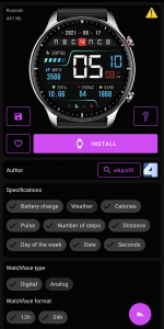 اسکرین شات برنامه Amazfit GTR 2 WatchFaces 4