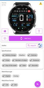 اسکرین شات 3 برنامه Amazfit GTR 2 WatchFaces