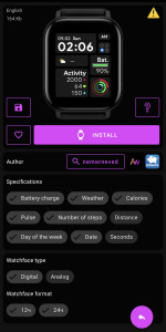 اسکرین شات 4 برنامه Amazfit GTS WatchFaces