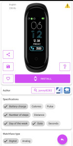 اسکرین شات 3 برنامه Mi Band 4 WatchFaces