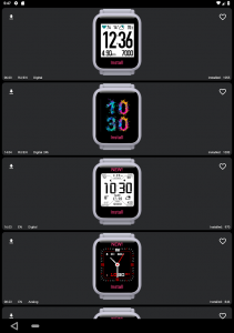 اسکرین شات برنامه My WatchFace [Free] for Amazfit Bip 8