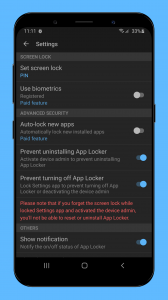 اسکرین شات 4 برنامه App Locker - Protect apps