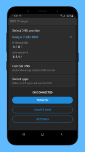 اسکرین شات 1 برنامه DNS Changer - Better Internet