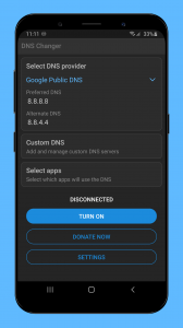 اسکرین شات برنامه DNS Changer - Better Internet 1