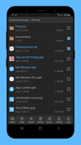 اسکرین شات برنامه File Locker - Protect files 3