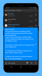 اسکرین شات برنامه File Locker - Protect files 5