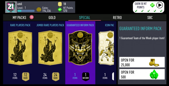 اسکرین شات 1 بازی NT 21 Draft + Pack Opener
