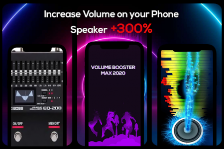 اسکرین شات برنامه Volume booster Max : speaker Booster sound booster 2