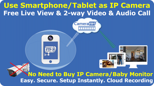 اسکرین شات برنامه Mobile Security Camera (FTP) 1