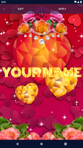 اسکرین شات 2 برنامه Diamond Hearts Live Wallpaper