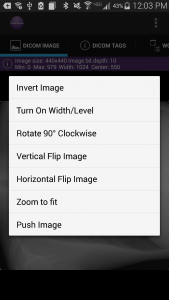 اسکرین شات 3 برنامه Mobile Dicom Viewer