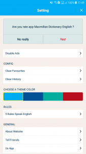 اسکرین شات برنامه Macmillan English Dictionary 5