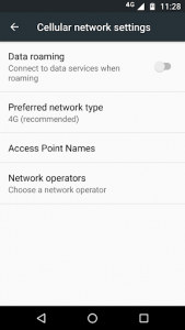 اسکرین شات برنامه Mobile Network Settings 1