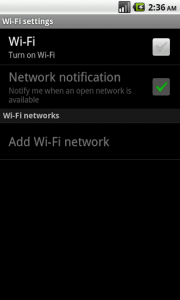 اسکرین شات برنامه WiFi settings 1
