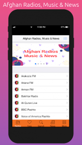 اسکرین شات برنامه Afghan All Live Radios, Music, News & Media Online 1