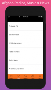 اسکرین شات 5 برنامه Afghan All Live Radios, Music, News & Media Online