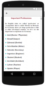 اسکرین شات برنامه Basic German Language Learning App For Beginners 6