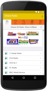 اسکرین شات برنامه Ghana All Radios, Music & News: All Ghana's Media 1