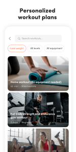 اسکرین شات 3 برنامه Virtuagym: Fitness & Workouts