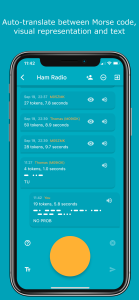 اسکرین شات 5 برنامه Morse Chat: Talk in Morse Code