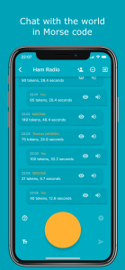 اسکرین شات 1 برنامه Morse Chat: Talk in Morse Code