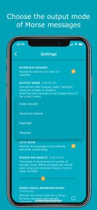 اسکرین شات 8 برنامه Morse Chat: Talk in Morse Code