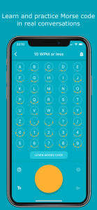 اسکرین شات 6 برنامه Morse Chat: Talk in Morse Code