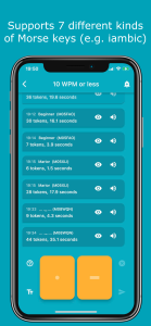 اسکرین شات 7 برنامه Morse Chat: Talk in Morse Code