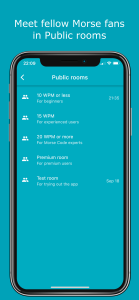 اسکرین شات 2 برنامه Morse Chat: Talk in Morse Code
