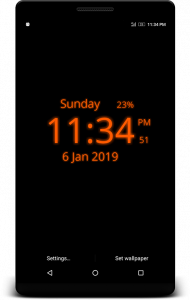اسکرین شات برنامه Digital Clock Live Wallpaper 3