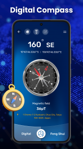 اسکرین شات 1 برنامه Compass App: Accurate Compass