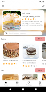 اسکرین شات برنامه Cake and Baking Recipes 1