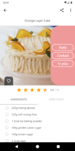 اسکرین شات برنامه Cake and Baking Recipes 3
